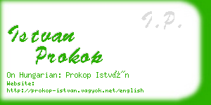 istvan prokop business card